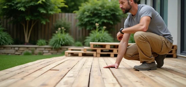 10 astuces incontournables pour bien fixer vos palettes au sol et créer une terrasse solide 10 astuces incontournables pour bien fixer vos palettes au sol et créer une terrasse solide